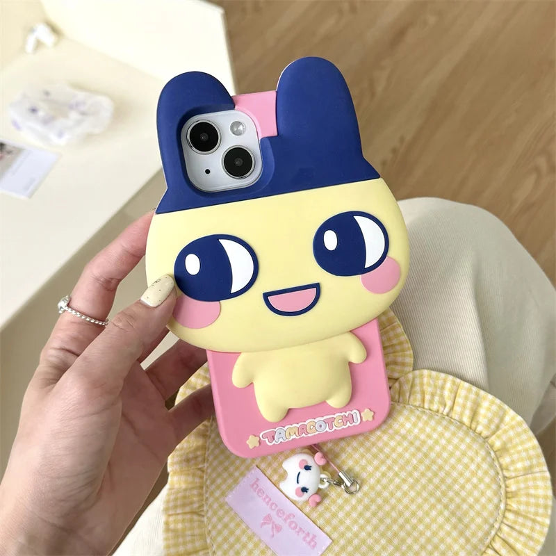 Kawaii Carton Rabbit Phone Case For iPhone 16 Pro 15 14 13 Pro Max Cover Silicone Shockproof Cases 15 ProMax 16Pro Cute Funda 14