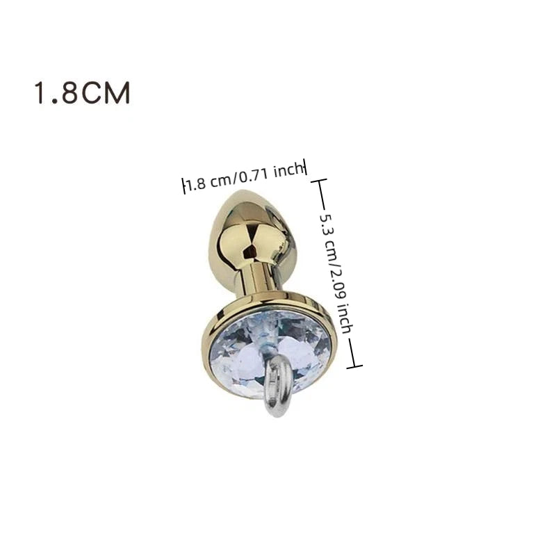 Stainless Steel Crystal Anal Plug – 5 Sizes