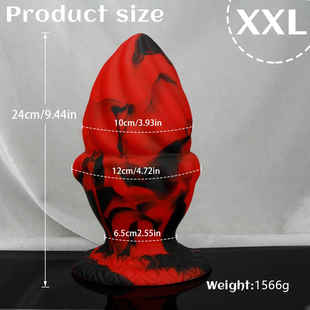 Large Suction-Base Anal Bead Plug