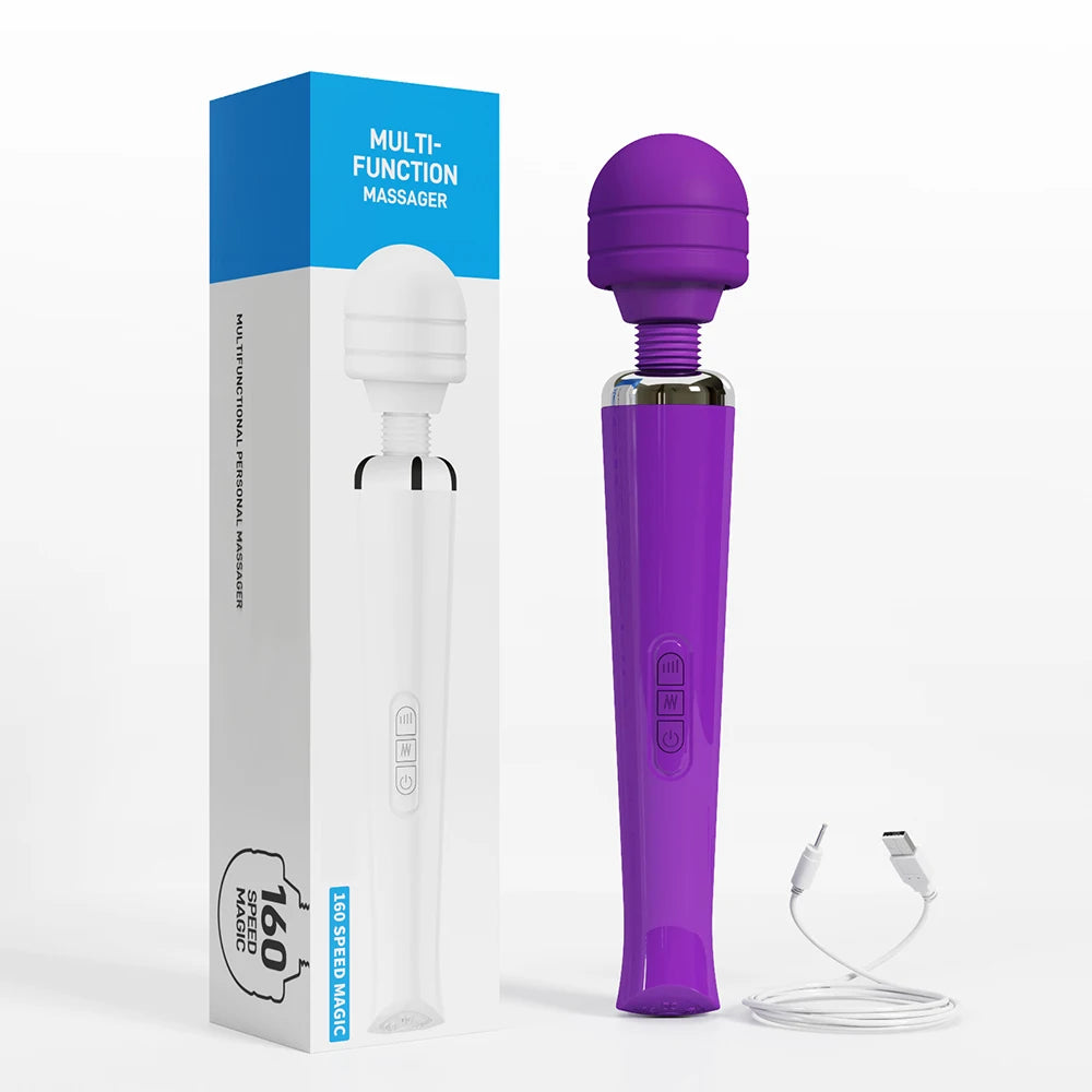 USB-Rechargeable Large Magic Wand Vibrator