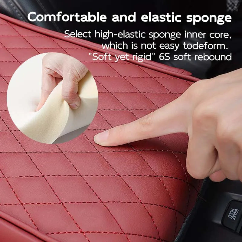 Car Armrest Storage Box with Cup Holder Center Console Organizer Heightening Cushion for Vehicle Interior Organization