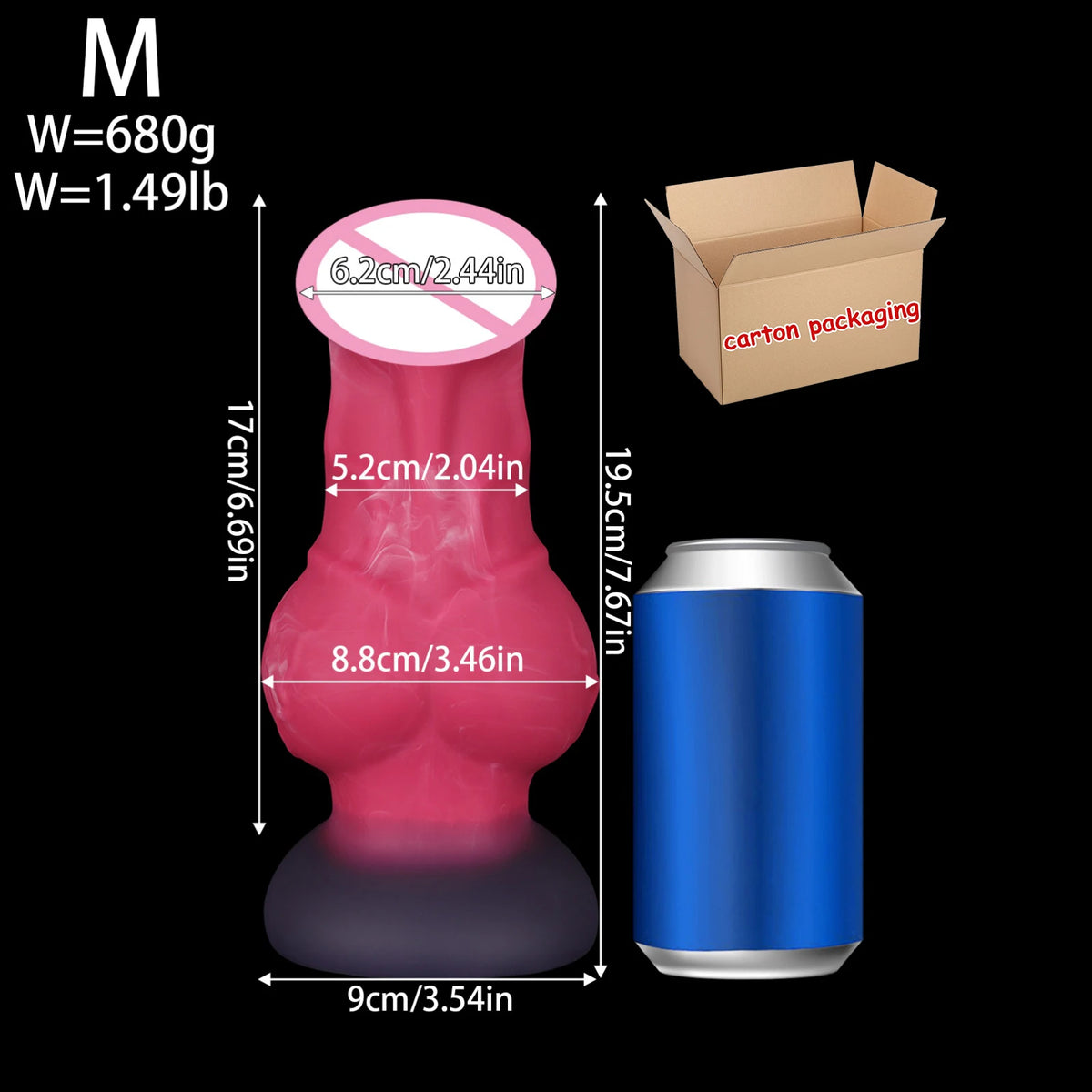 Large Silicone Horse-Shaped Dildo with Suction Cup