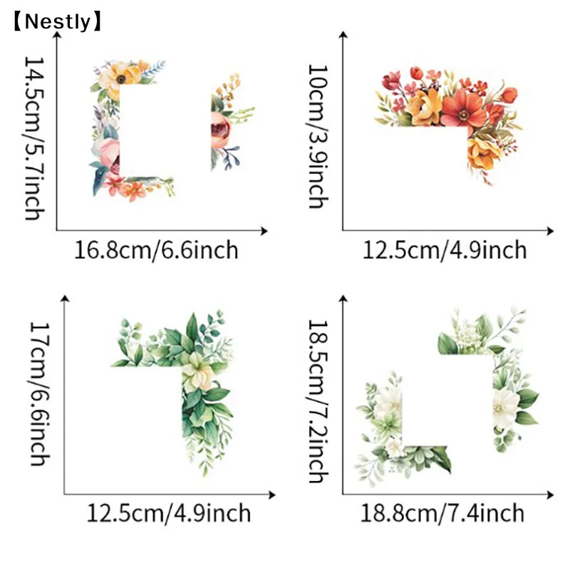 Romantic Flower Light Switch Wall Stickers