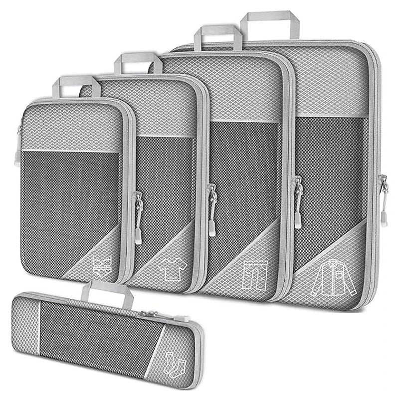 5-Piece Mesh Travel Packing Cube Set