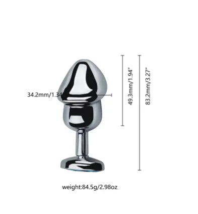 Crystal Stainless Steel Anal Plug Set