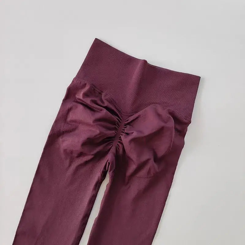 Women's Seamless High-Waist Push-Up Yoga Leggings