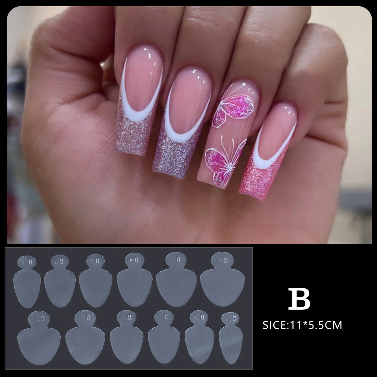 Full-Cover Acrylic Nail Extension Tips