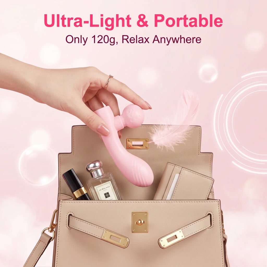 Rechargeable Dual-Head Dual-Motor Mini Massager