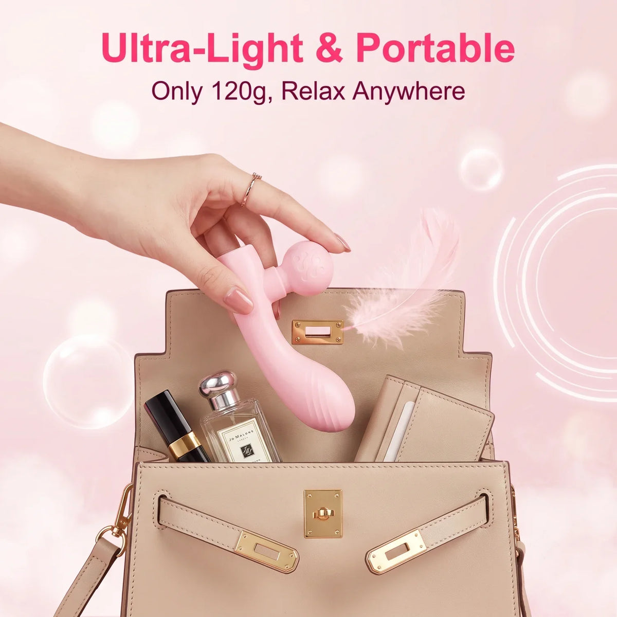 Rechargeable Dual-Head Dual-Motor Mini Massager