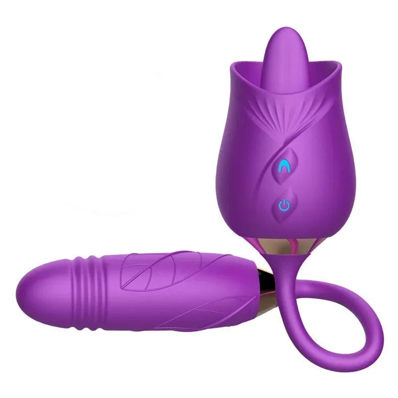 3-in-1 Rose Suction & Telescopic Vibrator