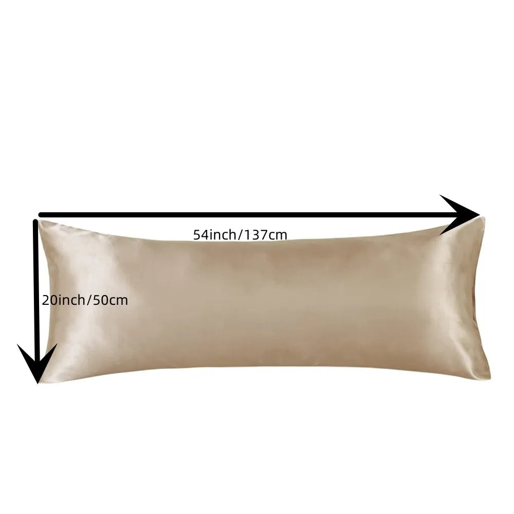 Long Satin Body Pillow Cover