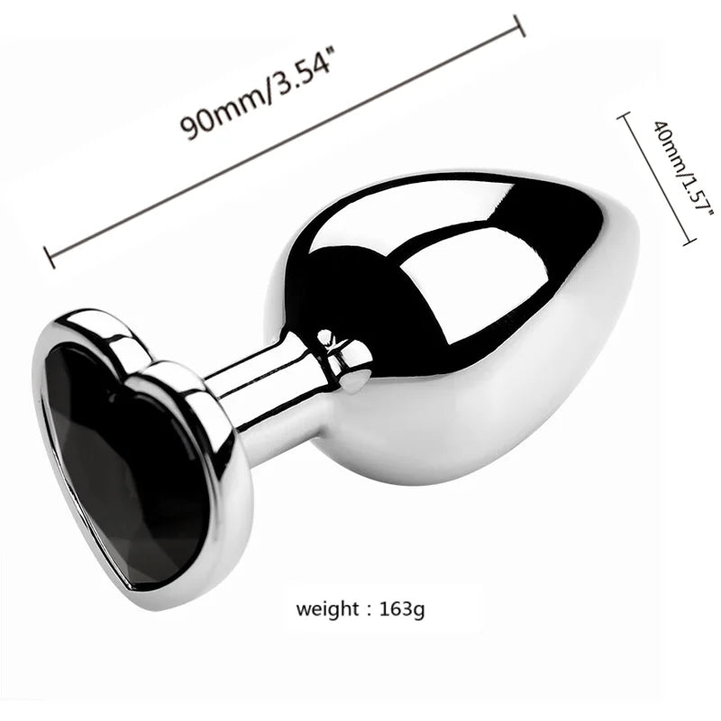3-Size Metal Anal Plug Set – S/M/L