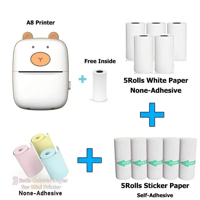 Mini Cat 58 mm Bluetooth Thermal Photo Printer