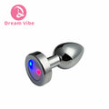 LED Silver Metal Anal Plug