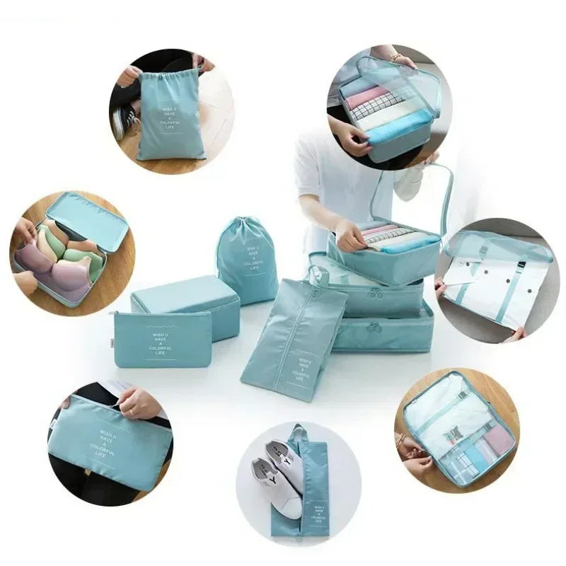 7-Piece Travel Luggage Organizer Set