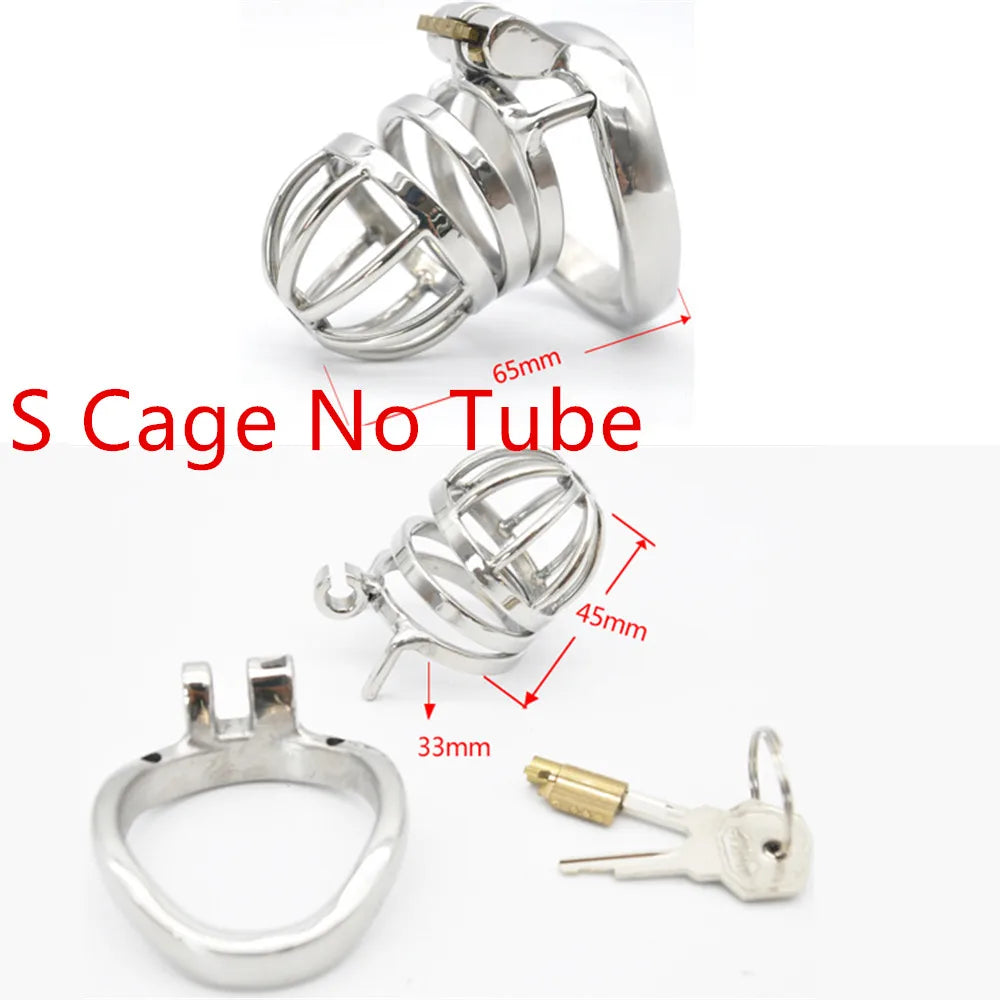 Lockable Stainless Steel Chastity Cage