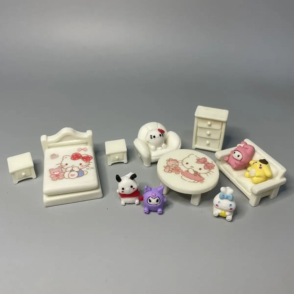 Kawaii Cat Miniature Dollhouse Furniture Toy