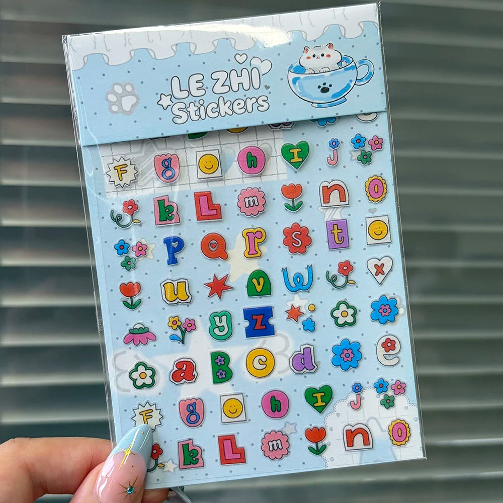 Tiny Strawberry & Floral Decorative Sticker Set