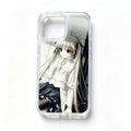 Y2K Anime Girl Transparent Phone Case for iPhone
