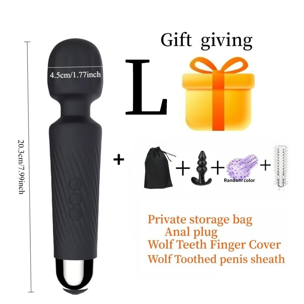 USB-Rechargeable Cordless Mini Wand Vibrator