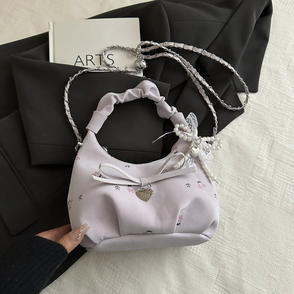 Floral Bow Mini Shoulder Bag