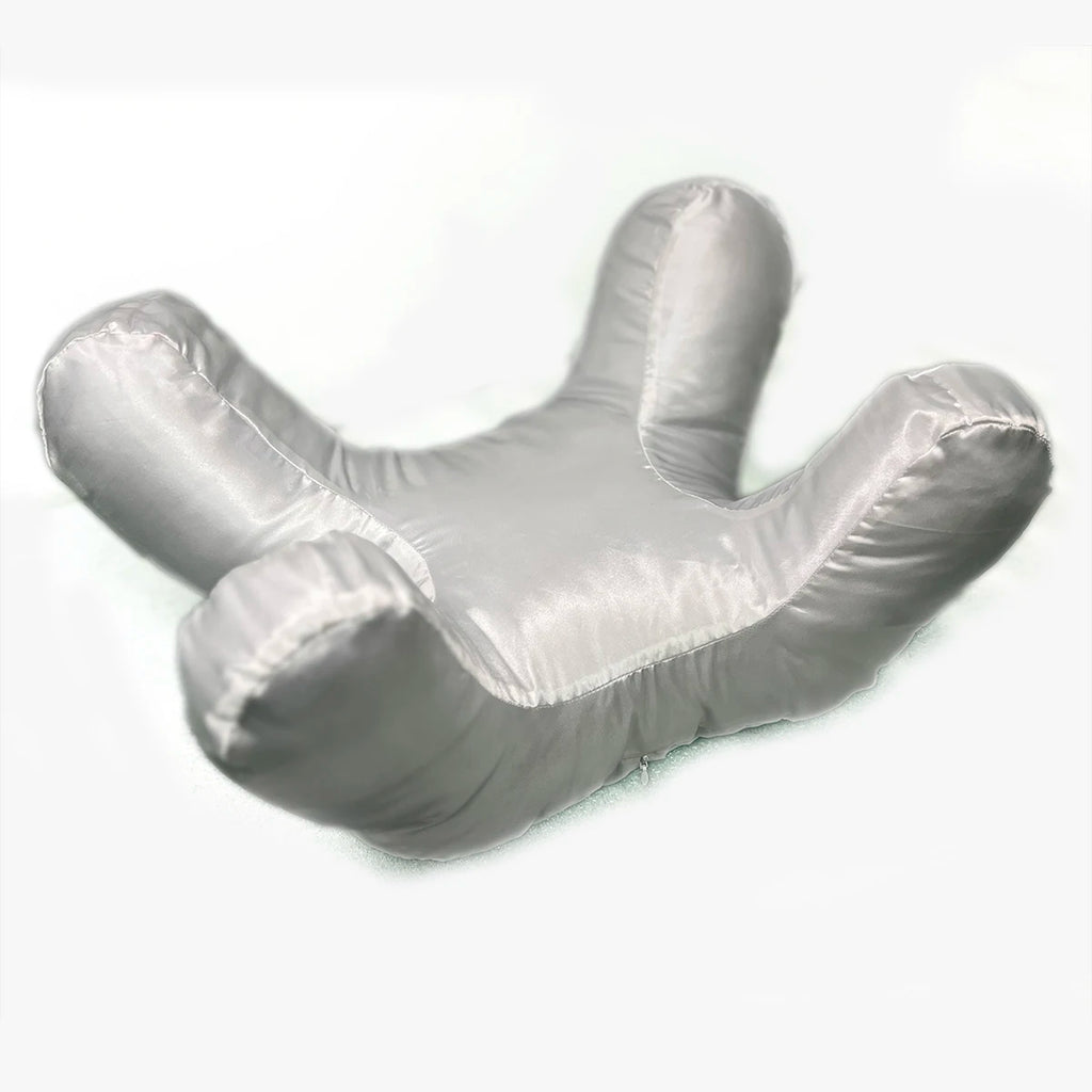 Contoured Face Sleep Pillow with Satin Pillowcase