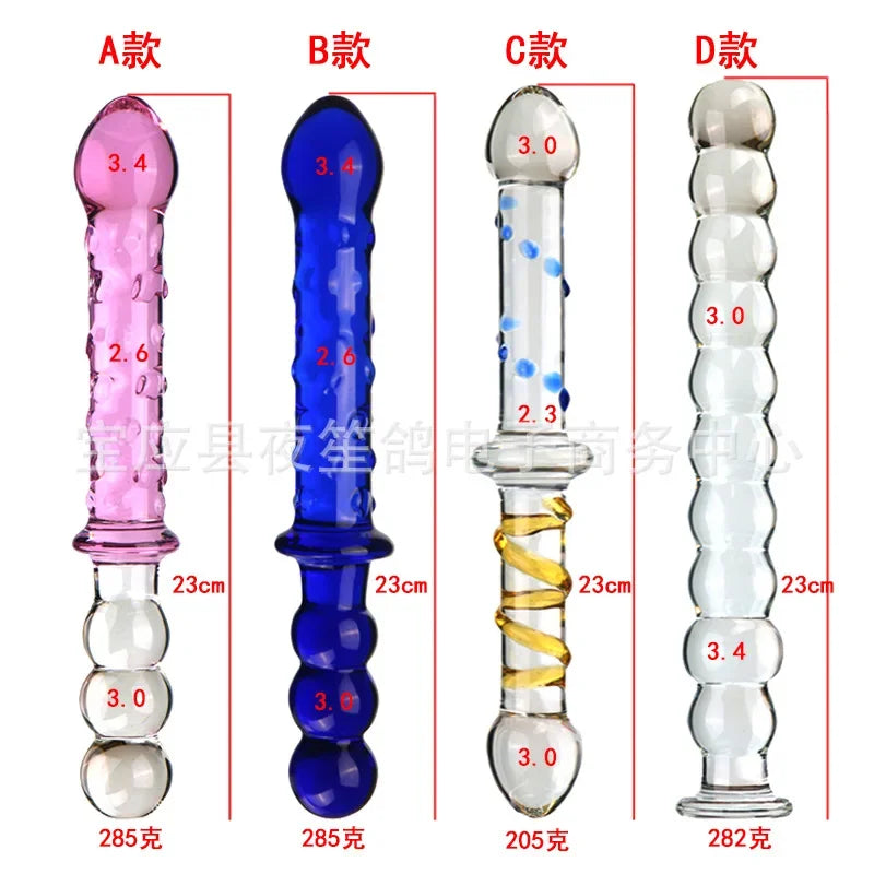 Crystal Glass G-Spot & Anal Wand
