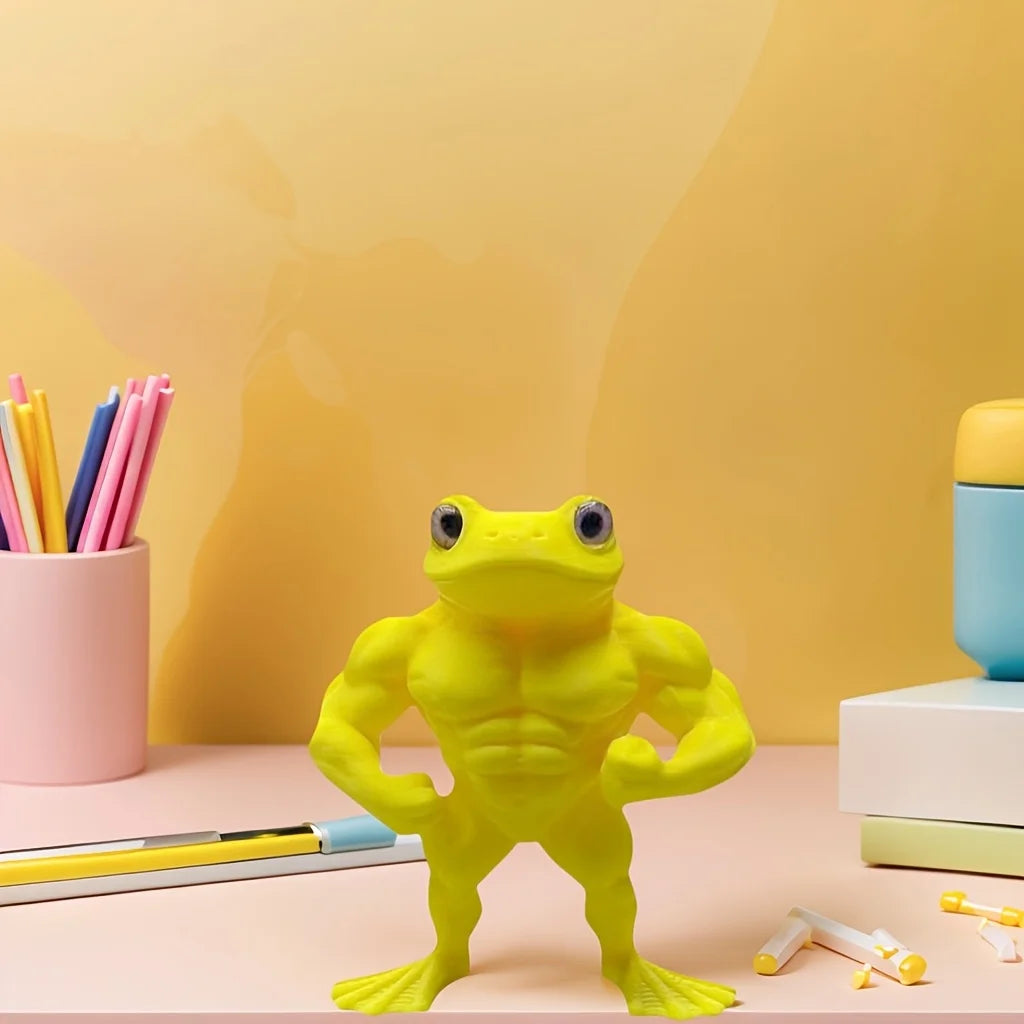 Stylish Frog Figurine - For Home & Office Decor, Ornaments, Birthday Party Gifts, and More, Festive Decoration,Plastic