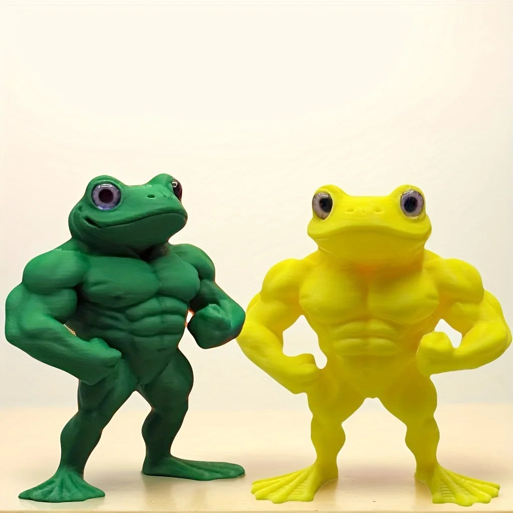 Stylish Frog Figurine - For Home & Office Decor, Ornaments, Birthday Party Gifts, and More, Festive Decoration,Plastic