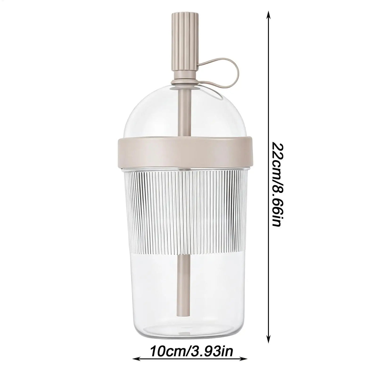 17 oz Reusable Coffee Tumbler with Lid & Straw