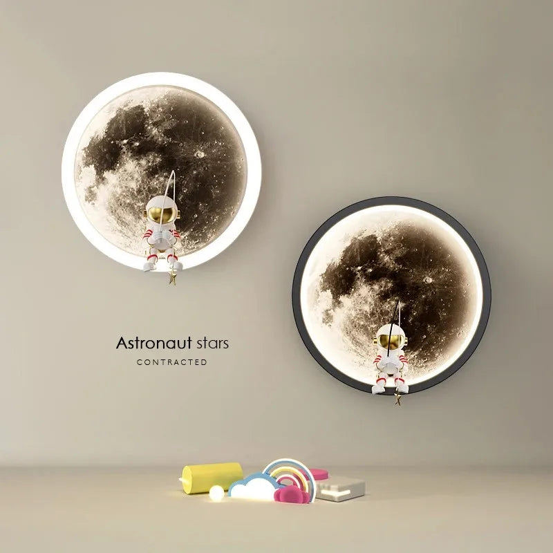 Astronaut Moon Bedside Wall Light