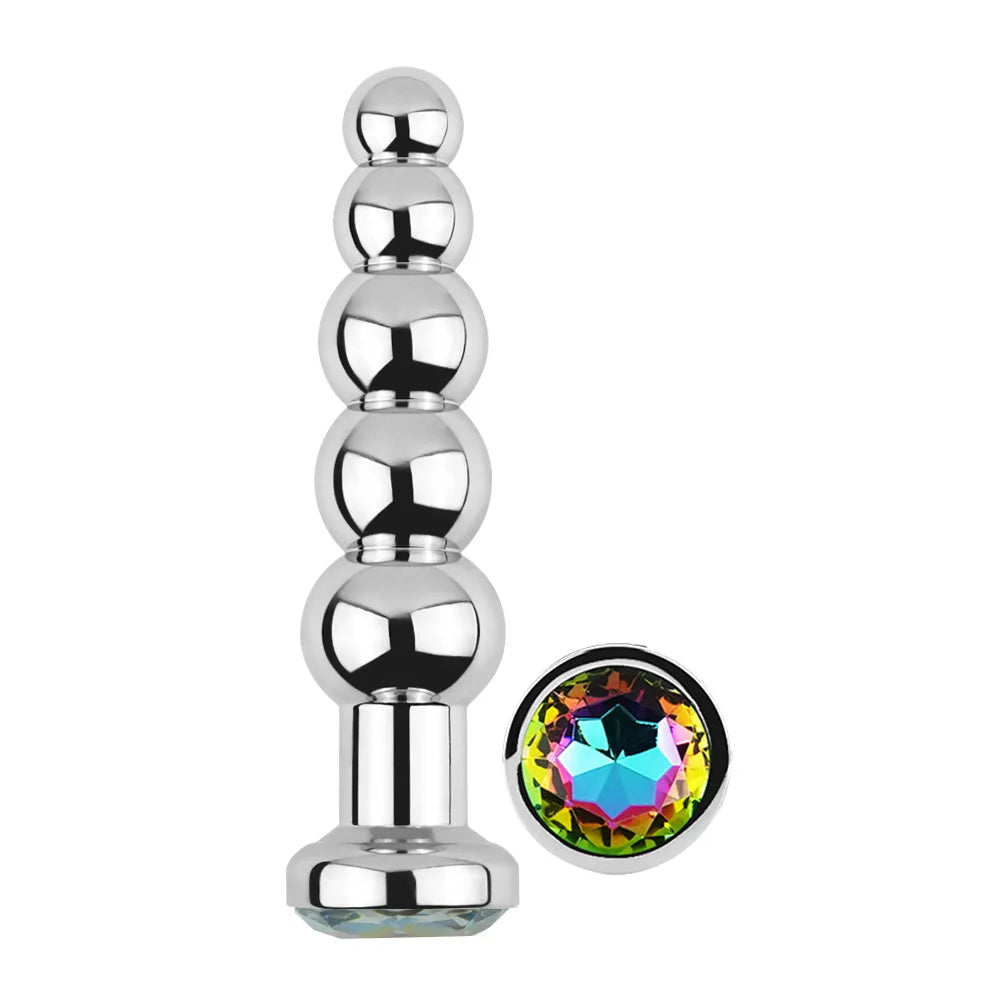 5-Ball Stainless Steel Beaded Anal Plug