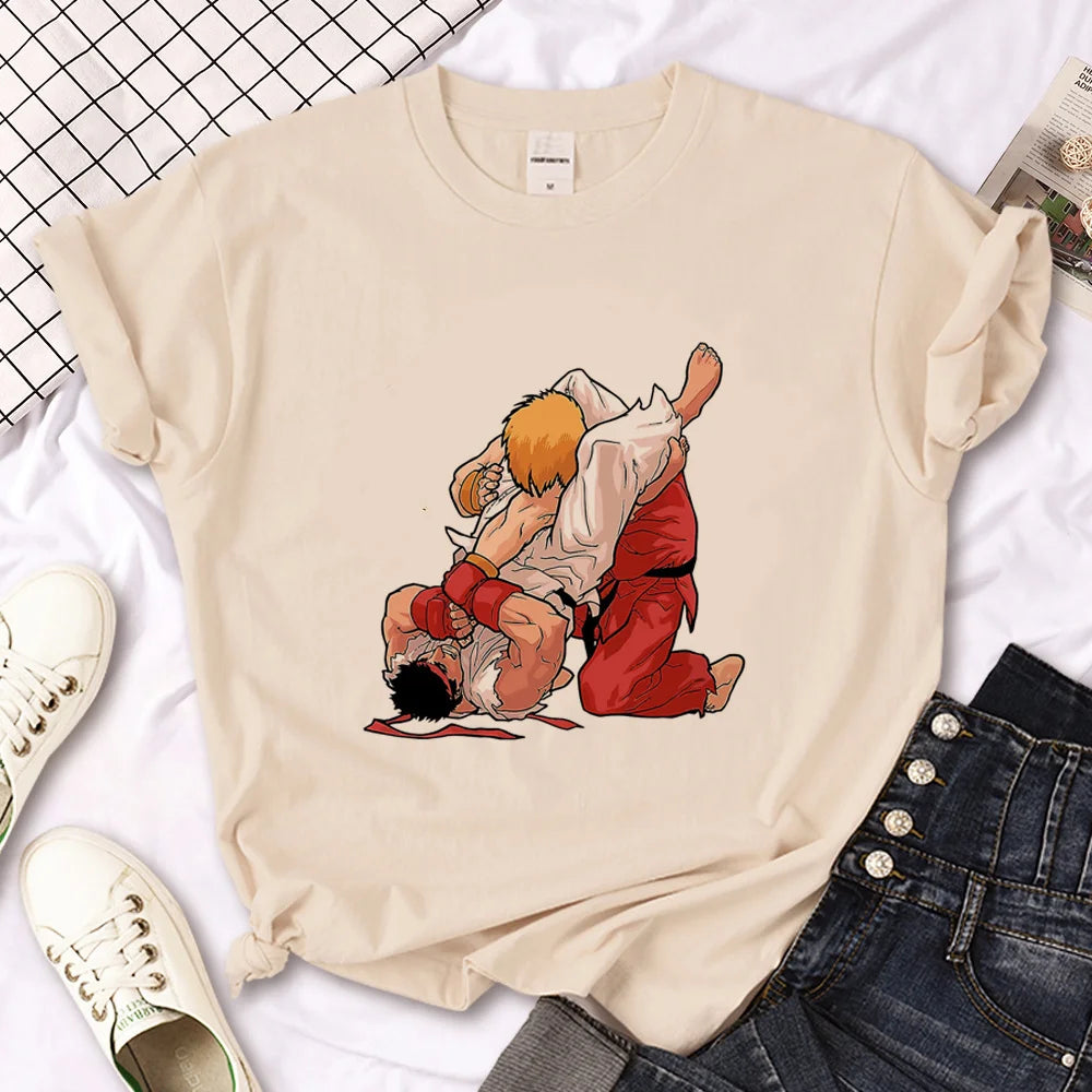 Jiu Jitsu t-shirts women streetwear t-shirts female funny graphic clothes