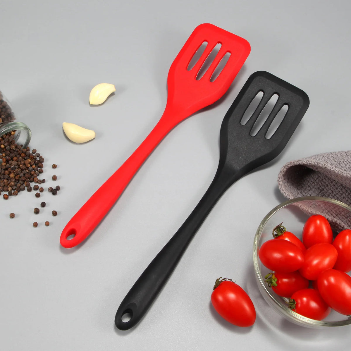Silicone Slotted Kitchen Turner Spatula