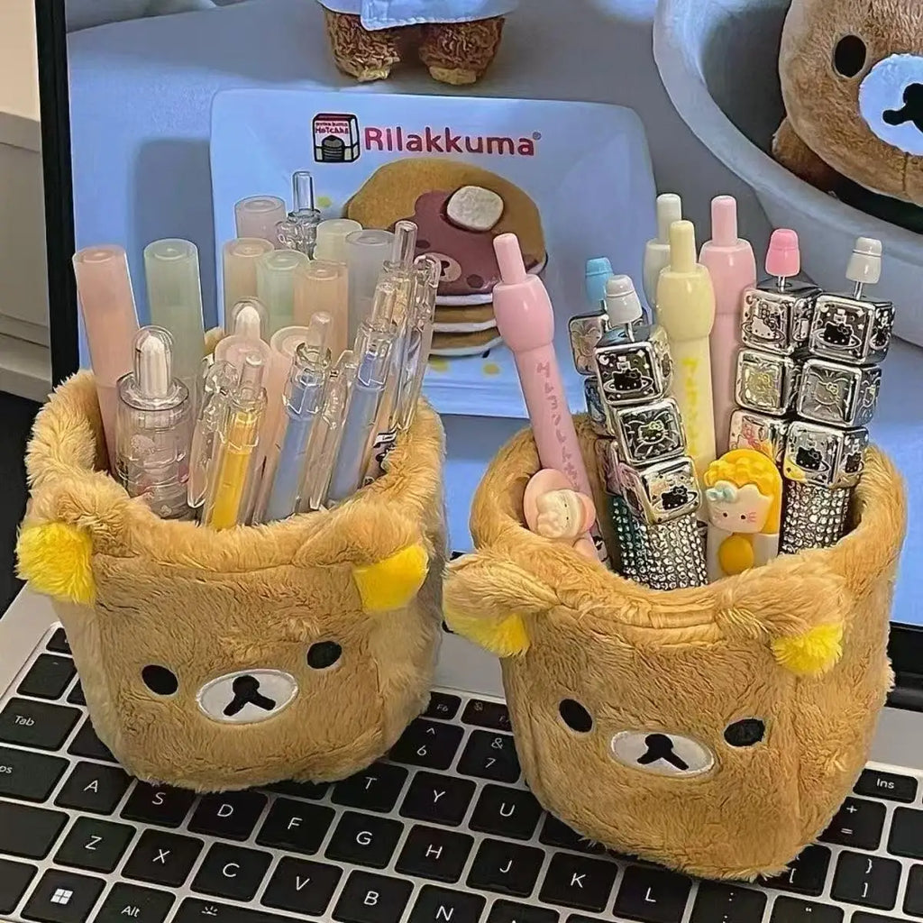 Plush Pencil & Cosmetic Holder