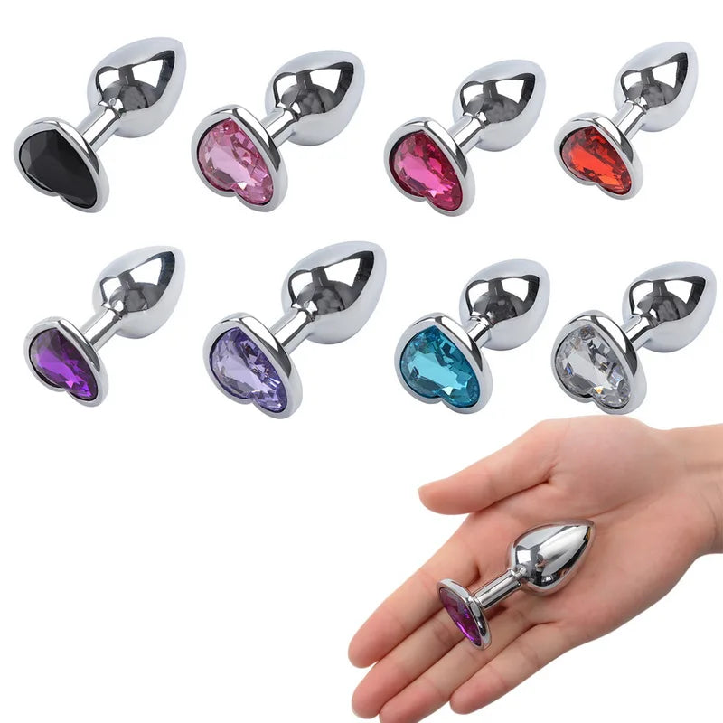 Beginner Stainless Steel Crystal Anal Plug