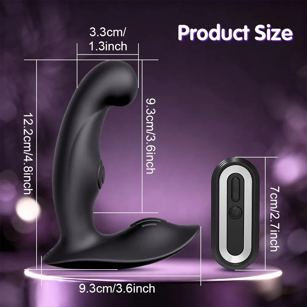 Remote-Control Vibrating Anal Plug – 10 Modes