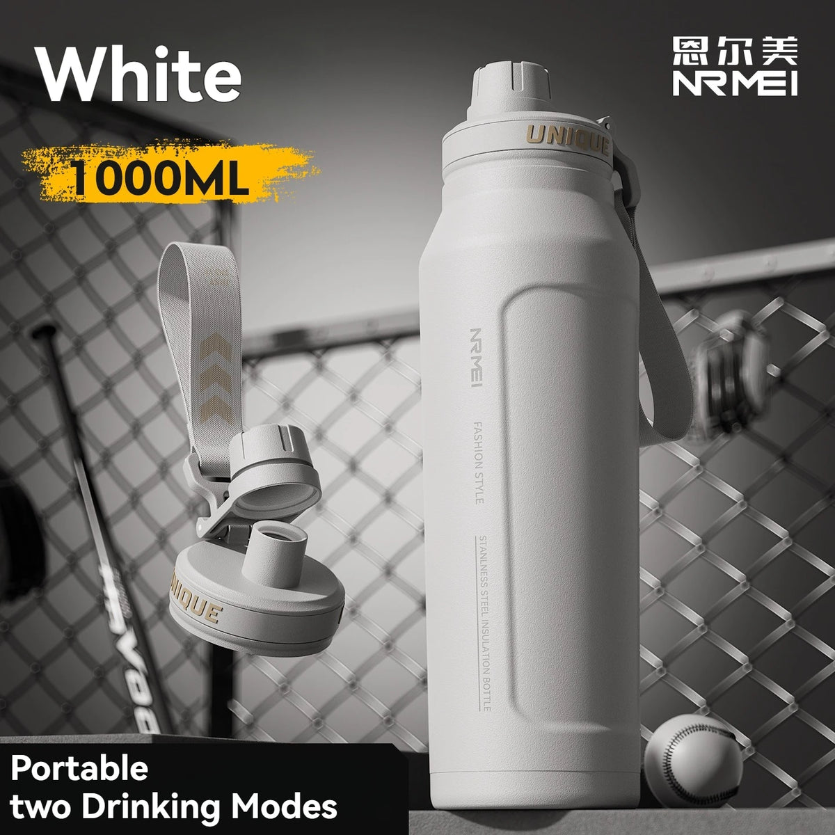 1 L Stainless Steel Insulated Sports Bottle