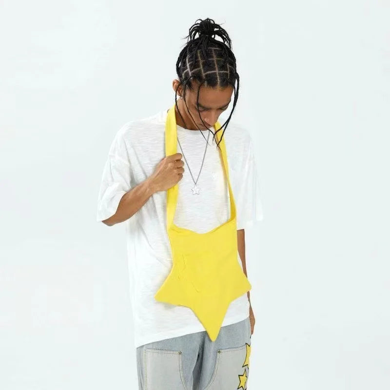 Y2K Star-Shaped Tote Bag