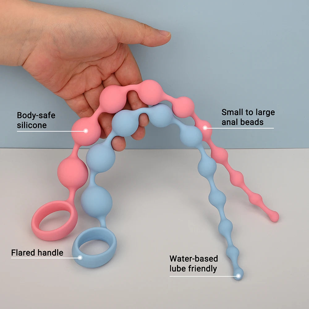 Graduated Silicone Anal Bead Chain