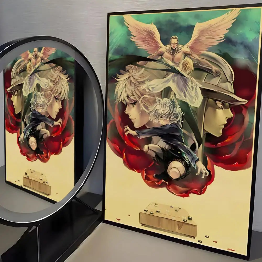 Anime H-Hunter X Hunter Poster Stickers Mural Painting Self-Adhesive Wall Decals for Bedroom Living Room Home HD Decor Gift