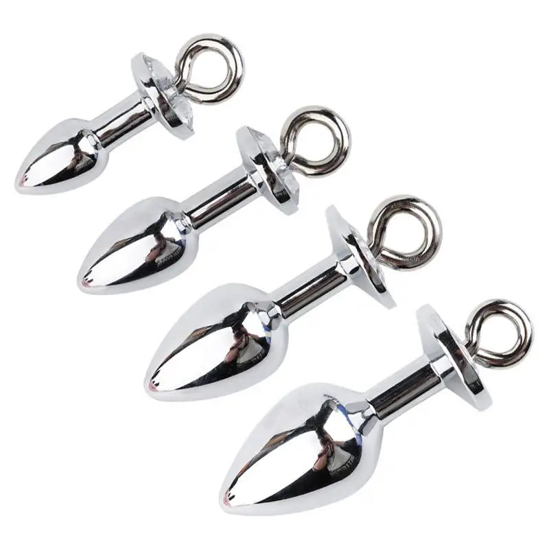 Stainless Steel Crystal Anal Plug – 5 Sizes