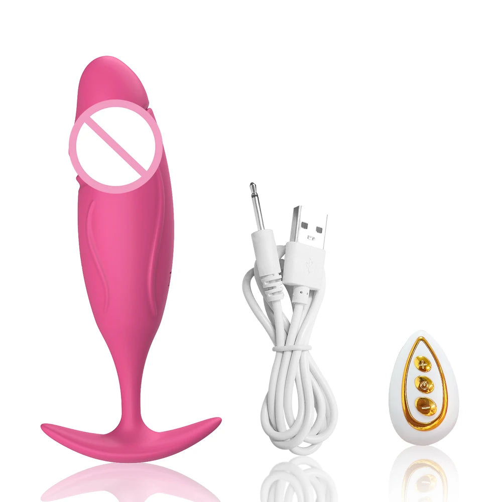 Remote-Control Vibrating Anal Plug