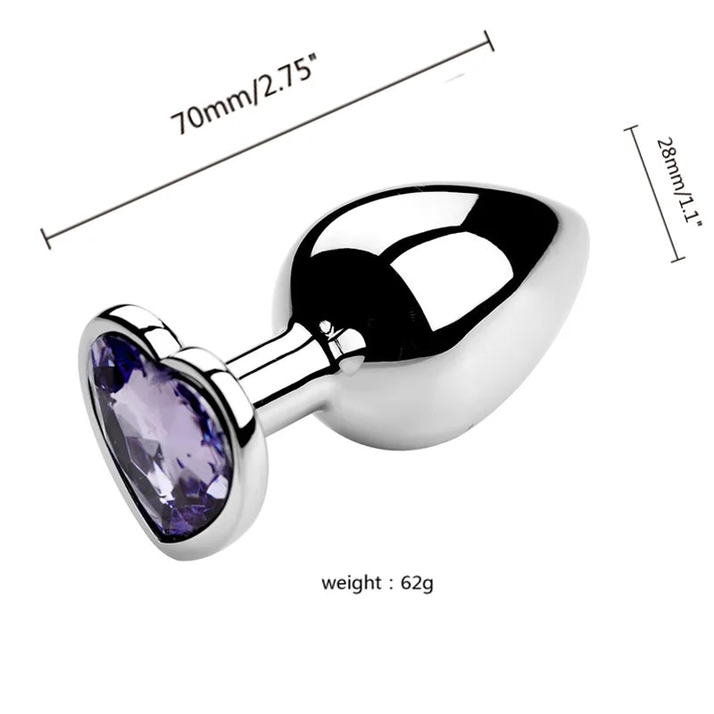 3-Size Metal Anal Plug Set – S/M/L