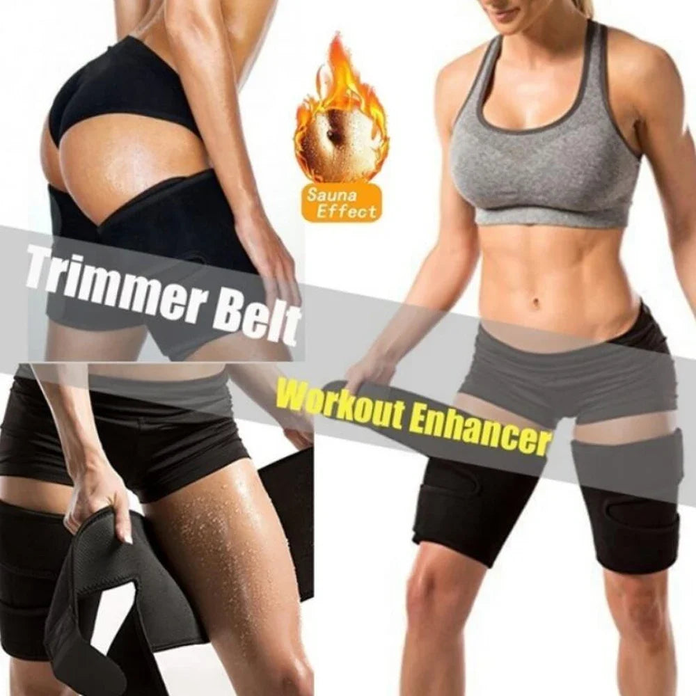Thigh Trimmers Wraps for Women Men,Neoprene Thigh Brace Support Hamstring Compression Sleeve,Increases Heat & Sweat to the Thigh