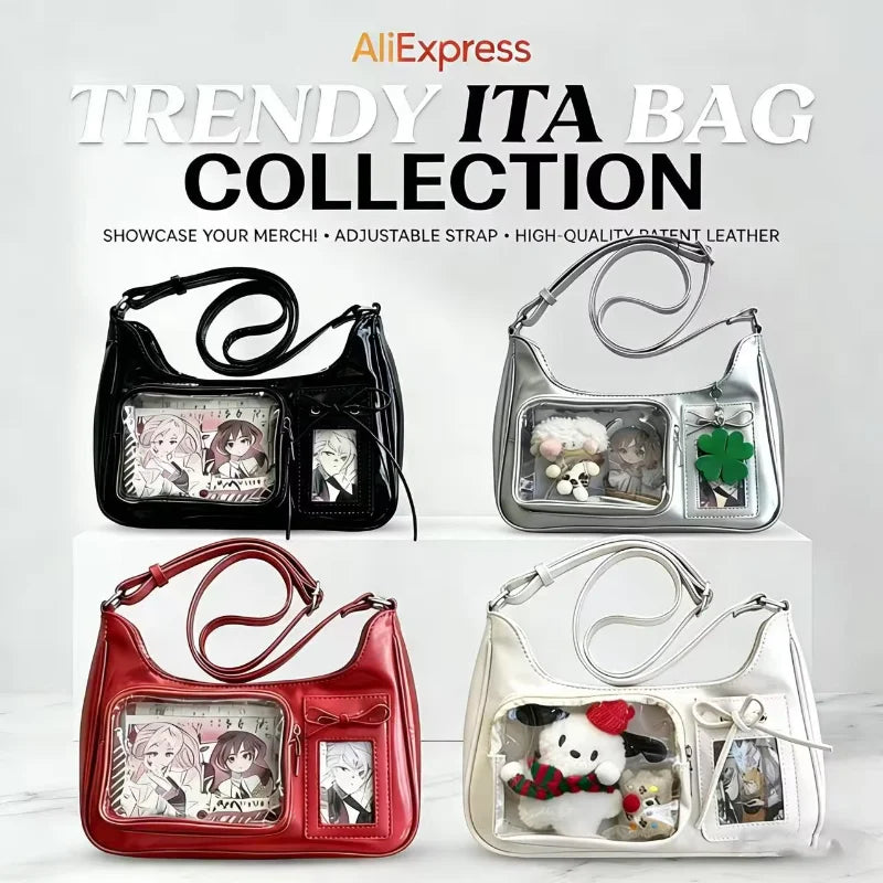 Harajuku Transparent Ita Shoulder Bag