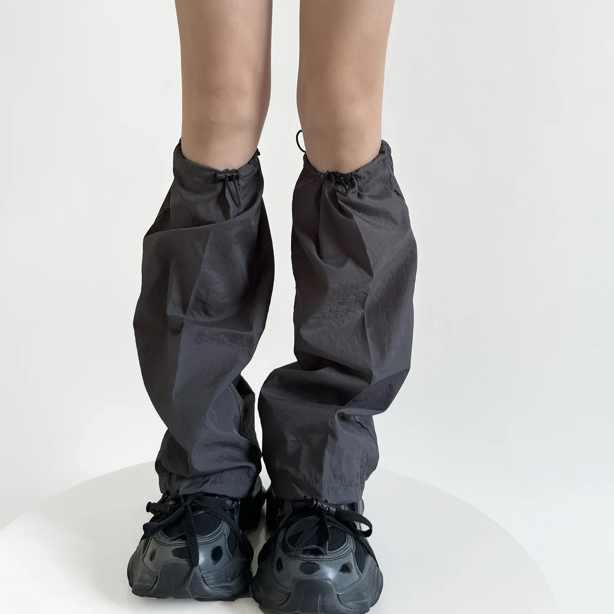 Quick-Dry Drawstring Y2K Leg Warmers