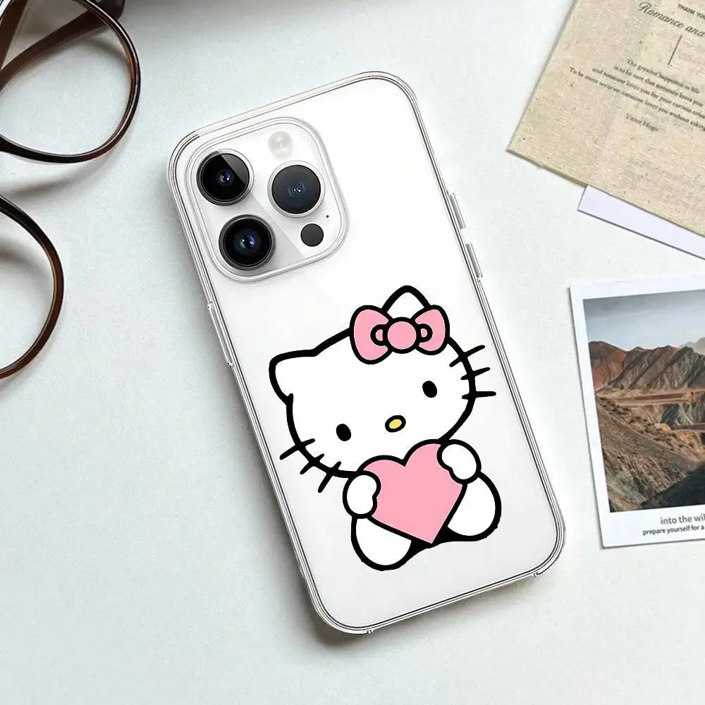 Hello Kitty Transparent Soft iPhone Case