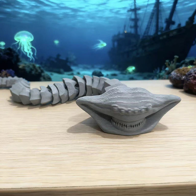 New Joint-movable Deep Sea Monster Figurines Strange Rare Marine Animals Home Room Desk Decor Ornament Model New Year Gift Craft