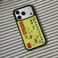 Yellow Love Graphic Anti-Drop Phone Case for iPhone
